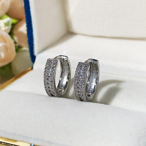 Brinco Argola Pedras de Zircônia Lunnelé™