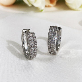 Brinco Argola Pedras de Zircônia Lunnelé™