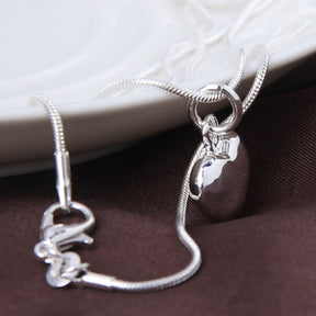 Colar com Pingente Coração Prata 925 Lunnelé™