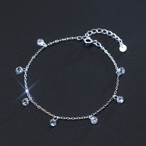 Pulseira de Prata 925 com Pedras de Zircônia Lunnelé™