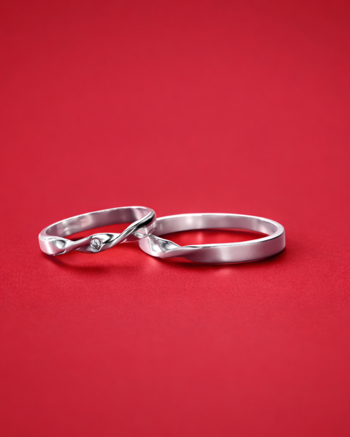 Par Aliança Torcida Prata 925 Lunnelé™ - foto 3