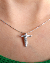 Colar Cristo Redentor Prata 925 Lunnelé™