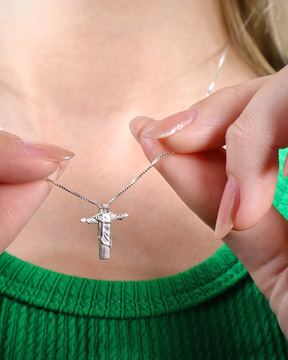 Colar Cristo Redentor Prata 925 Lunnelé™ - foto 8