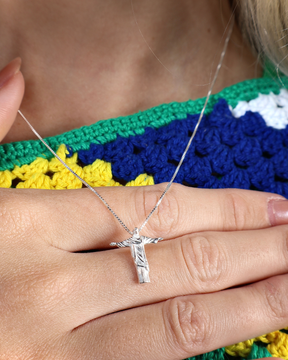 Colar Cristo Redentor Prata 925 Lunnelé™ - foto 7