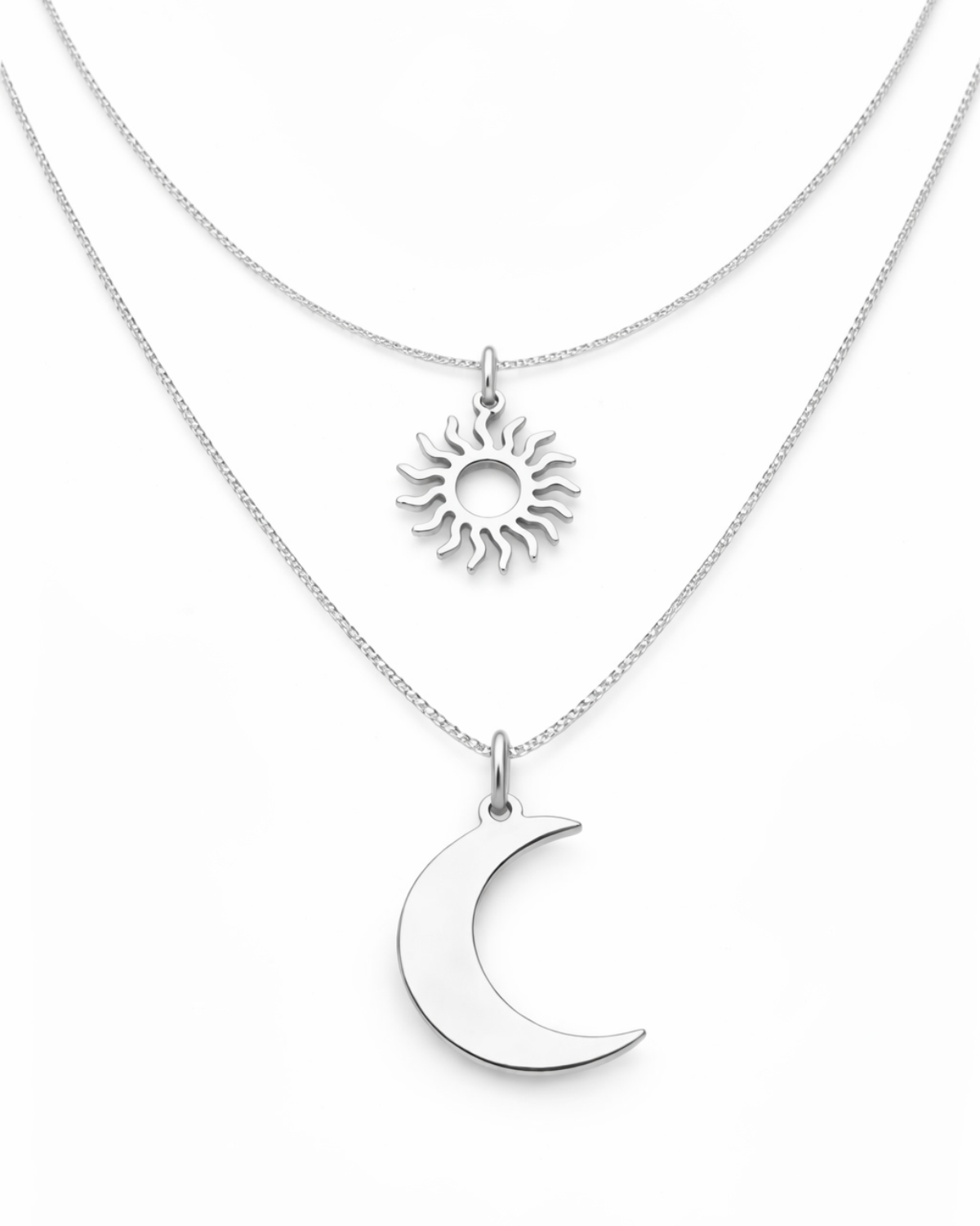 Kit Colar Sol e Colar Lua Em Prata 925 Lunnelé™ - foto 2