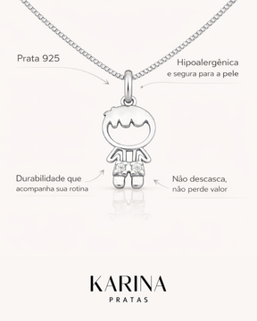 Colar Menino Em Prata 925 Lunnelé™ - foto 2