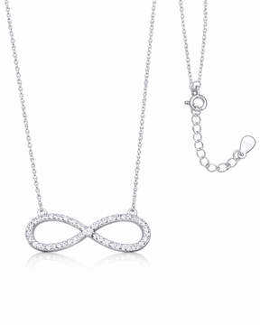 Colar Infinito Cravejado em Prata 925 Lunnelé™ - foto 6