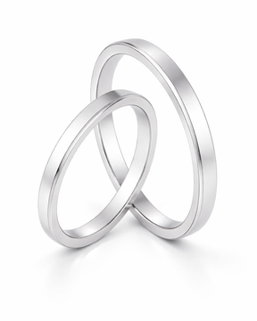 Alianças de Namoro em Prata 950 – 2MM Lunnelé™