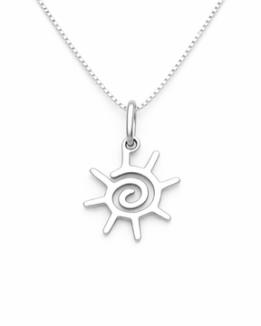 Colar Sol Espiral  Prata 925 Lunnelé™