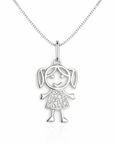Colar Menina em Prata 925 – 45 cm Lunnelé™