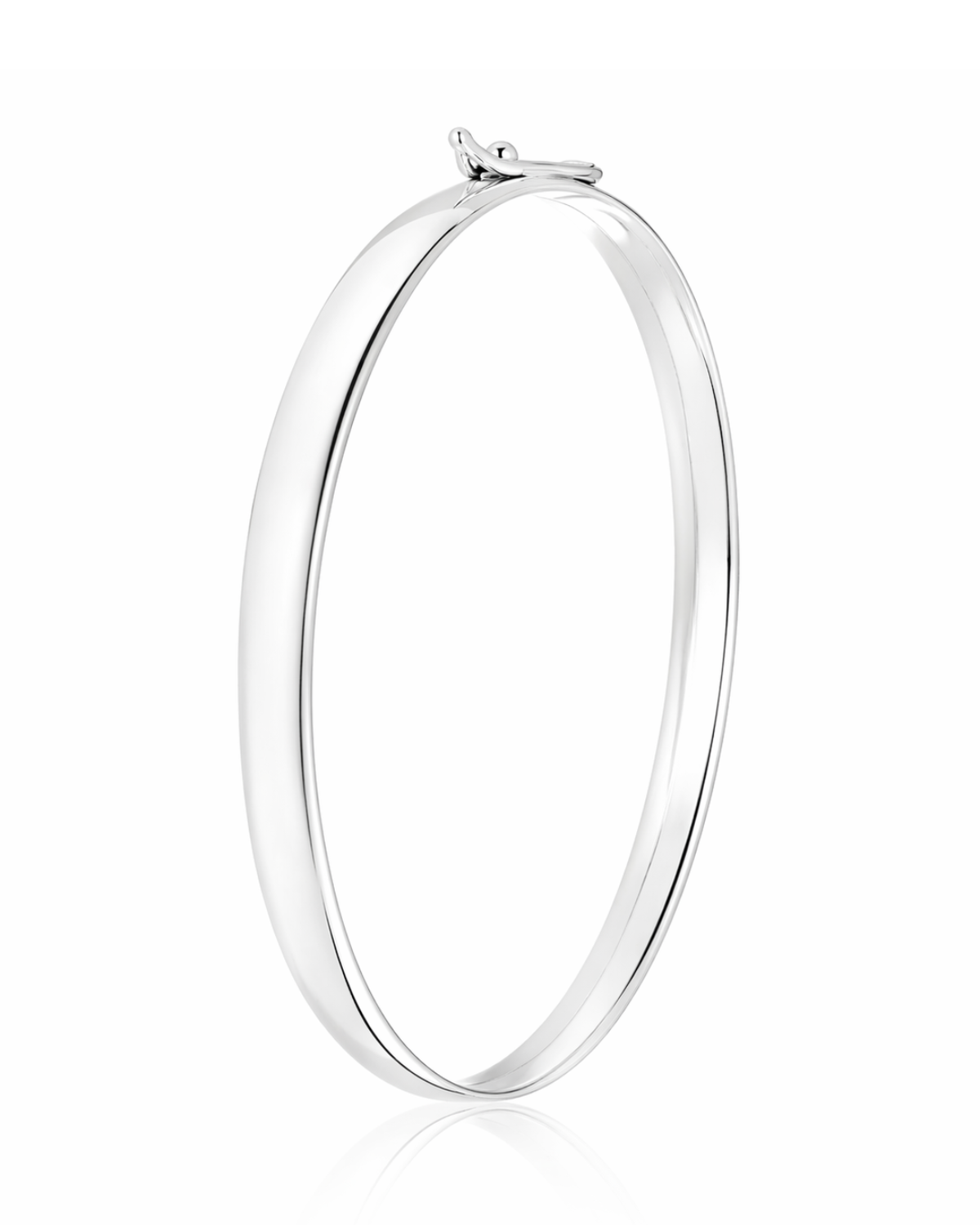 Bracelete Liso 6 mm  Prata 925 Lunnelé™