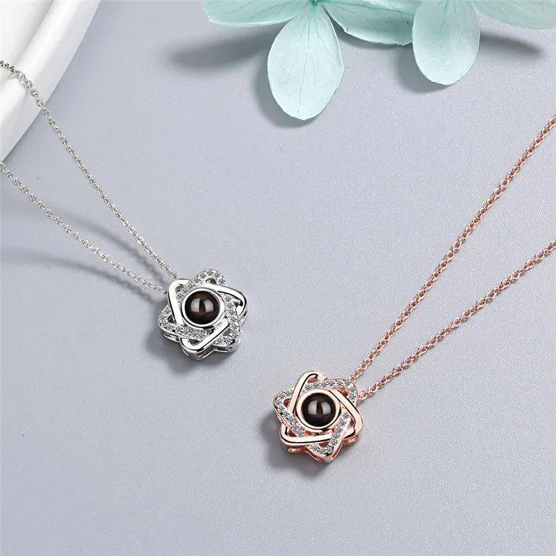 Star - Colar Personalizado com Foto Aço Inoxidável 316L Lunnelé™