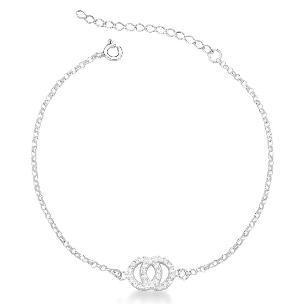 Pulseira Círculos Cravejados em Prata 925 Lunnelé™