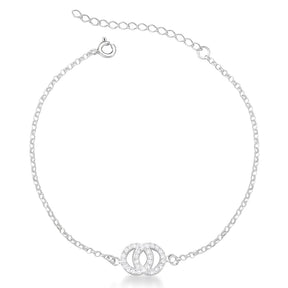 Pulseira Círculos Cravejados em Prata 925 Lunnelé™