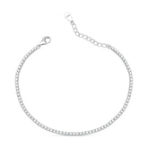 Pulseira Riviera 2mm Prata 925