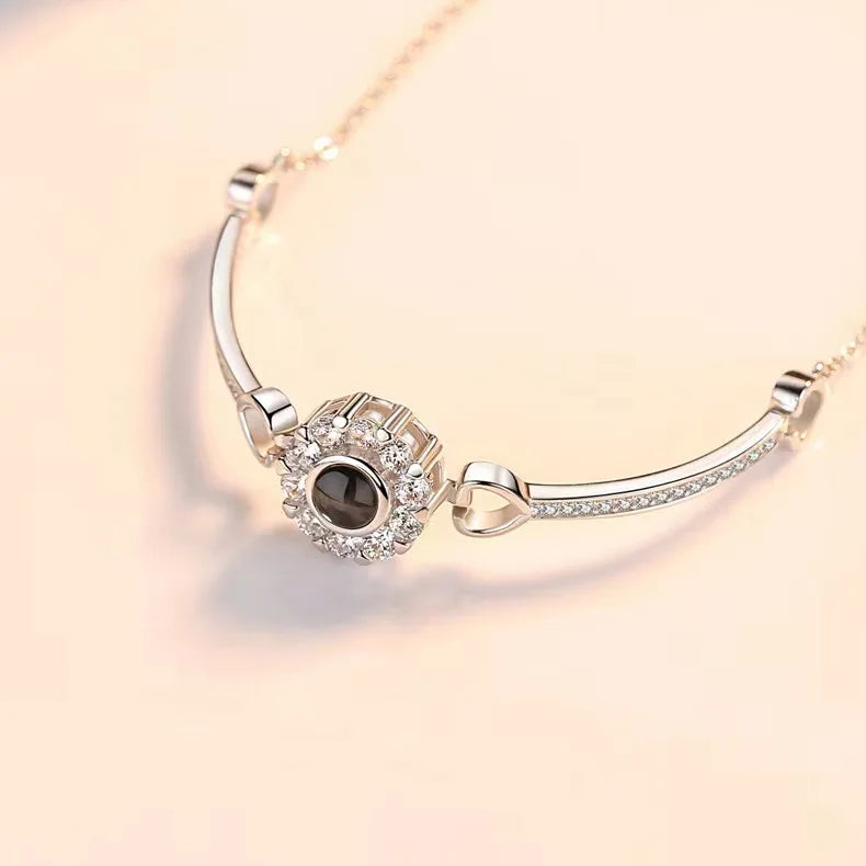 Pulseira Personalizada Minimalista Prata 925 Lunnelé™ - foto 2