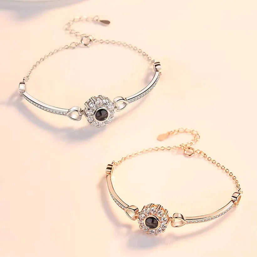 Pulseira Personalizada Minimalista Prata 925 Lunnelé™