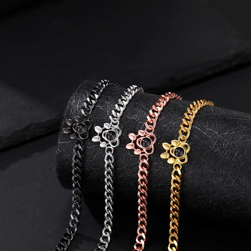 FOTOPET - Pulseira Personalizada em Aço Inoxidável Lunnelé™