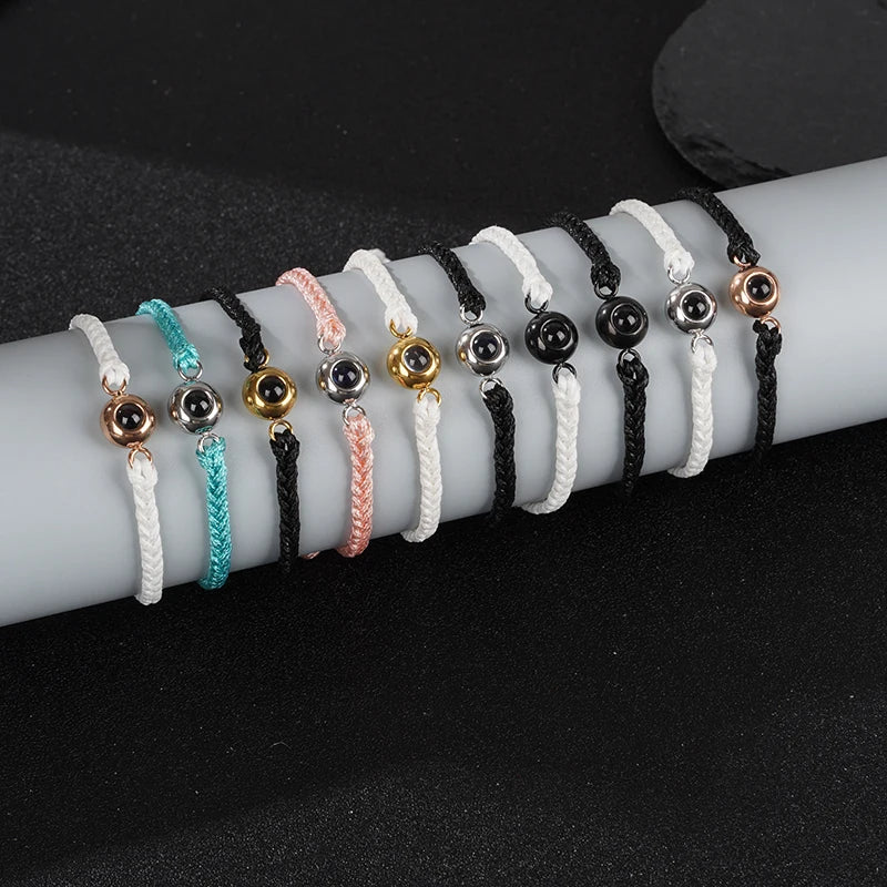 Memory - Pulseira de Corda Personalizada Aço Inoxidável Lunnelé™ - foto 5