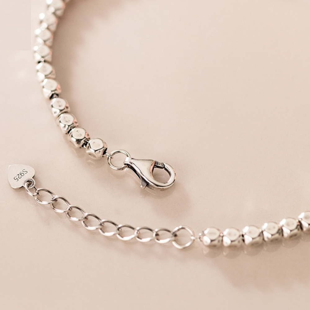 Pulseira Geométrica Ajustável de Prata 925 Lunnelé™