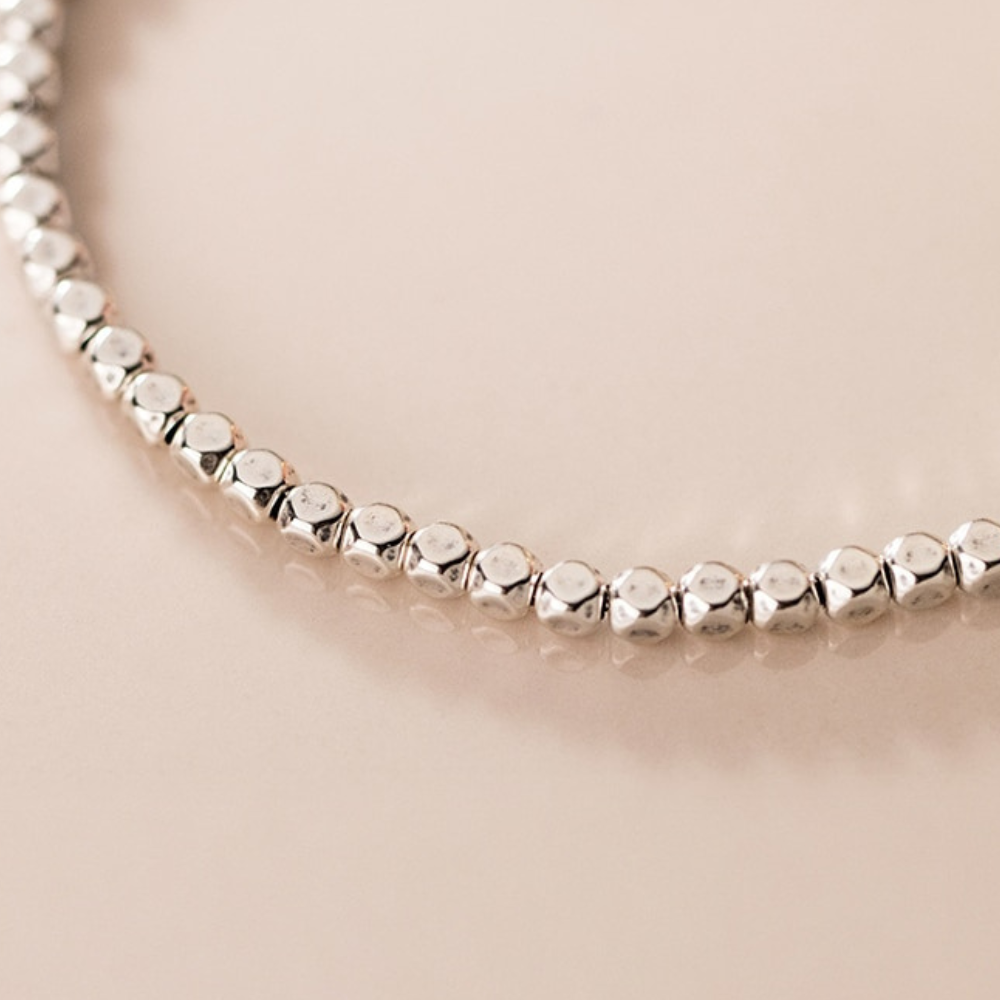Pulseira Geométrica Ajustável de Prata 925 Lunnelé™