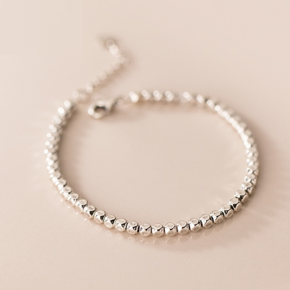 Pulseira Geométrica Ajustável de Prata 925 Lunnelé™