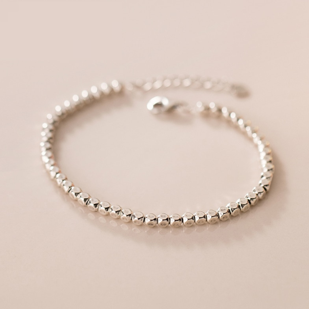 Pulseira Geométrica Ajustável de Prata 925 Lunnelé™
