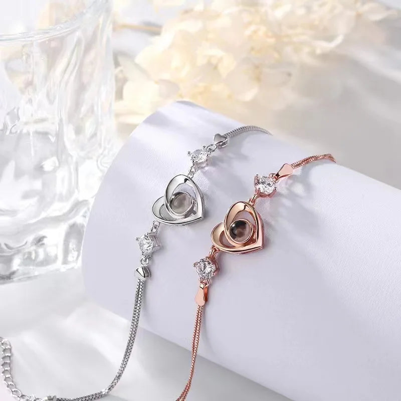 Pulseira Personalizada Amore Prata 925 Lunnelé™ - foto 4