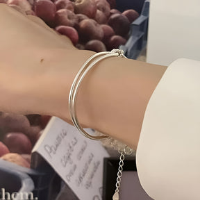 Pulseira Feminina de Prata 925 Enlace Lunnelé™