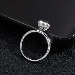 Anel Solitário com Moissanite Oval 2ct Prata 925 Lunnelé™ - foto 5