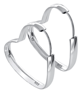 Argola Coração Grande Prata 925 Lunnelé™