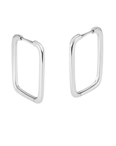 Argola Quadrada em Prata 925 Lunnelé™