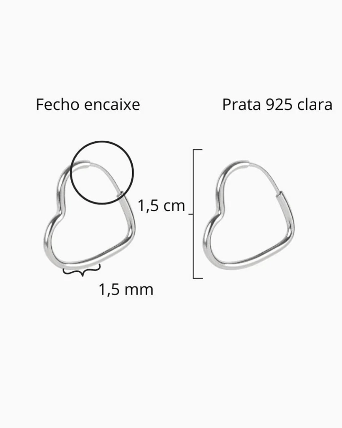 Argolinha Coração  Prata 925 Lunnelé™ - foto 2