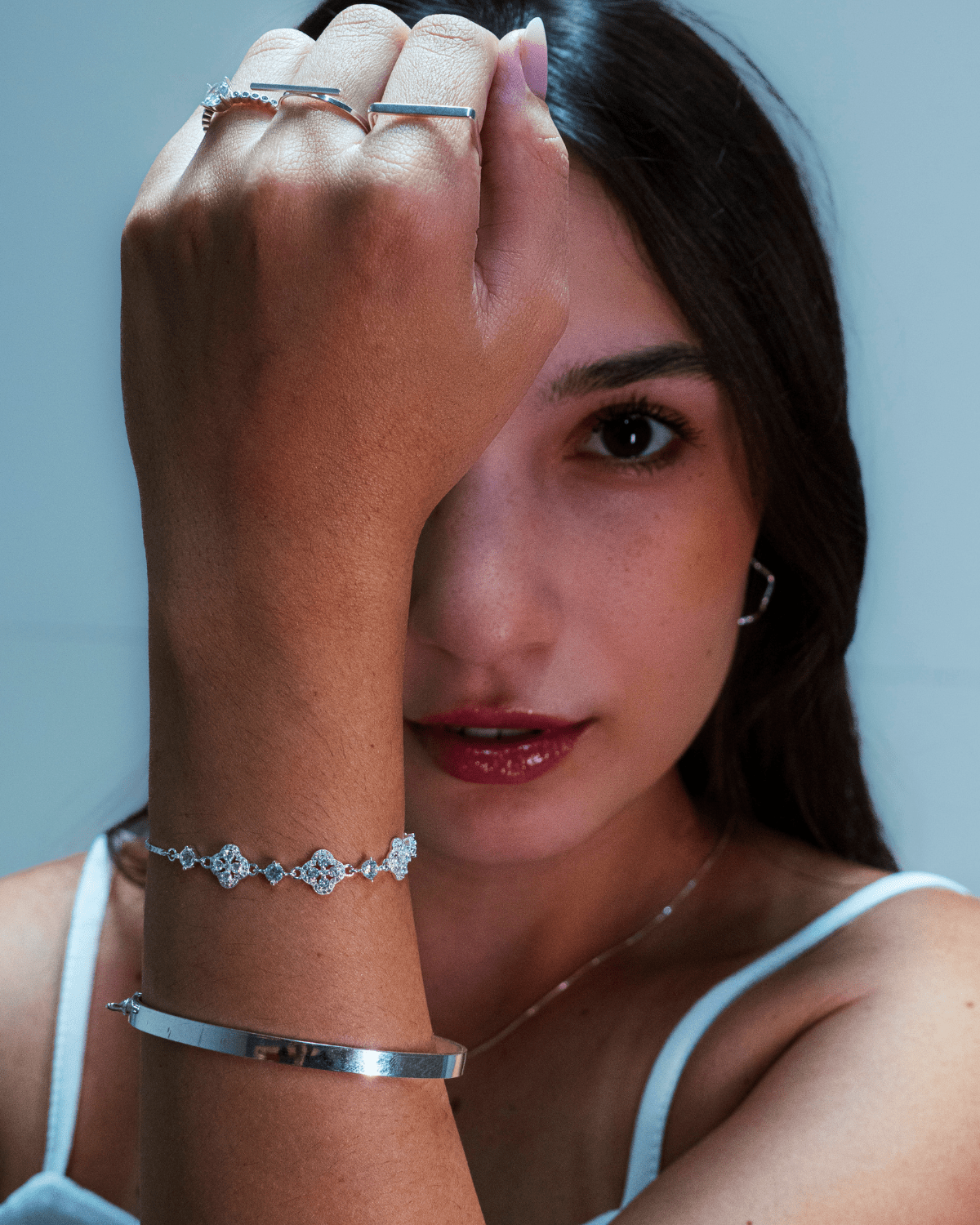 Bracelete Fio Quadrado Prata 925 Lunnelé™ - foto 2
