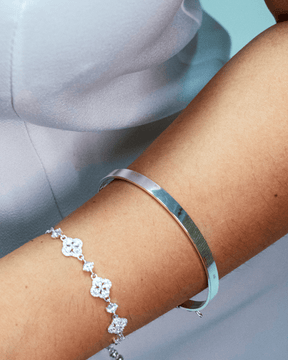 Bracelete Fio Quadrado Prata 925 Lunnelé™ - foto 3