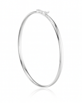 Bracelete  Liso 4 mm Prata 925 Lunnelé™