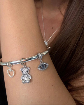 Bracelete  Liso 4 mm Prata 925 Lunnelé™ - foto 3