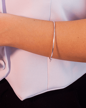 Bracelete Redondo Liso 2 mm Prata 925 Lunnelé™ - foto 6