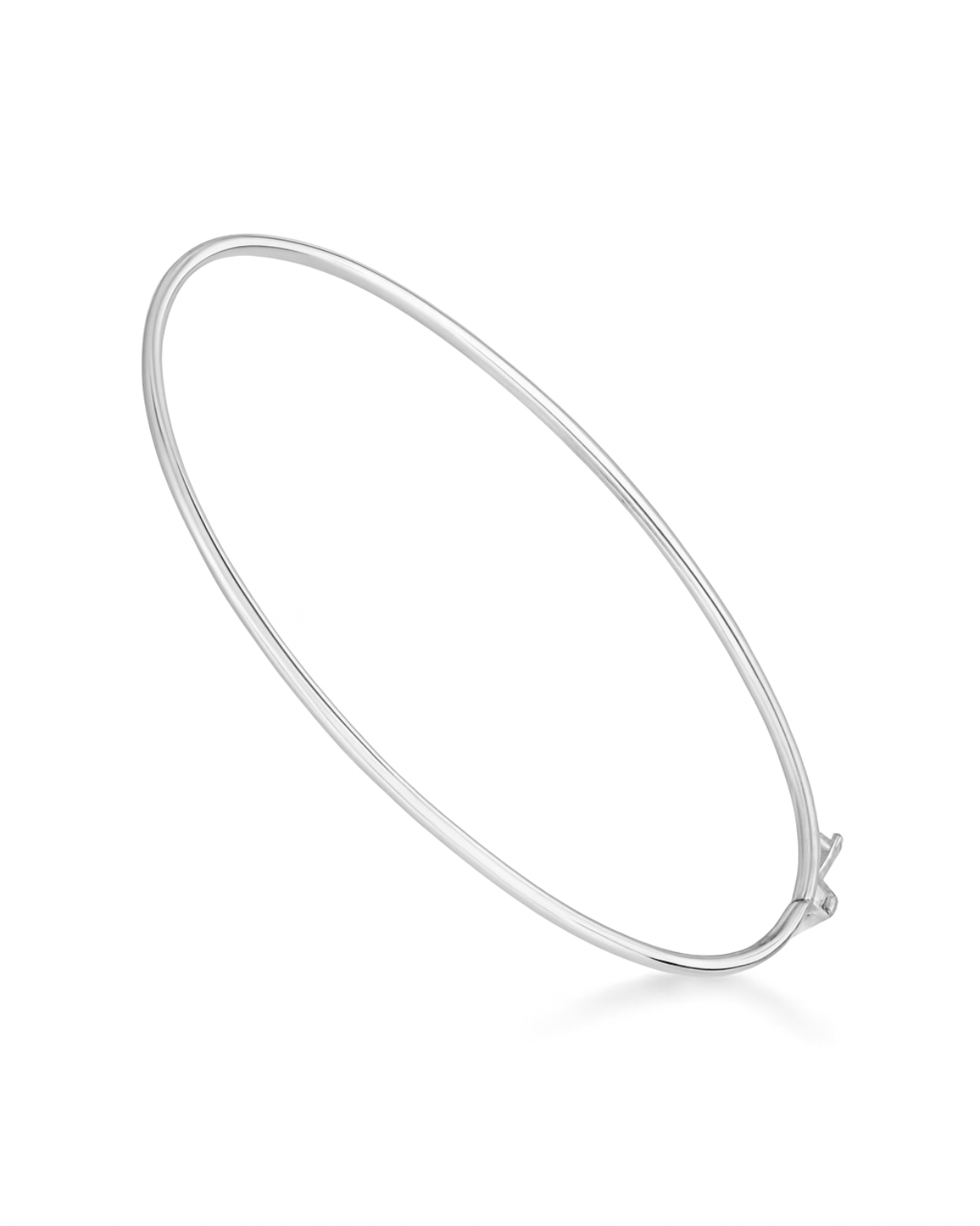 Bracelete Redondo Liso 2 mm Prata 925 Lunnelé™