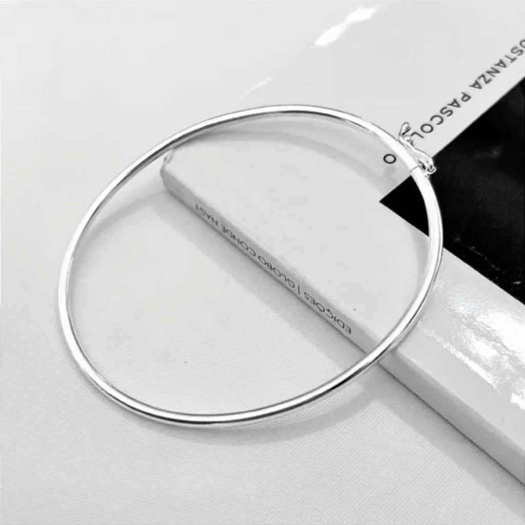 Bracelete Redondo Liso 2 mm Prata 925 Lunnelé™ - foto 5