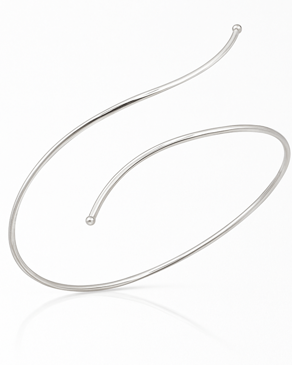 Bracelete Regulável Liso em Prata 925 Lunnelé™ - foto 2
