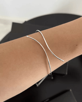 Bracelete Regulável Liso em Prata 925 Lunnelé™ - foto 4