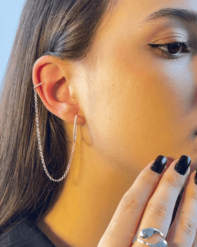 Brinco Piercing Argola Prata 925 Lunnelé™ - foto 3