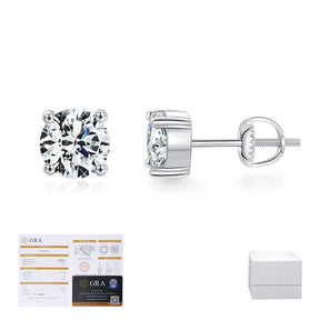 Brinco Solitário Clássico Moissanite 1ct Prata 925 Lunnelé™ - foto 4
