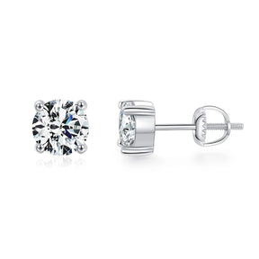 Brinco Solitário Clássico Moissanite 1ct Prata 925 Lunnelé™ - foto 3