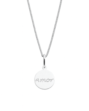 Colar Medalha Amor em Prata 925 Lunnelé™