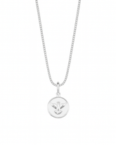 Colar Medalha Espírito Santo Prata 925 Lunnelé™