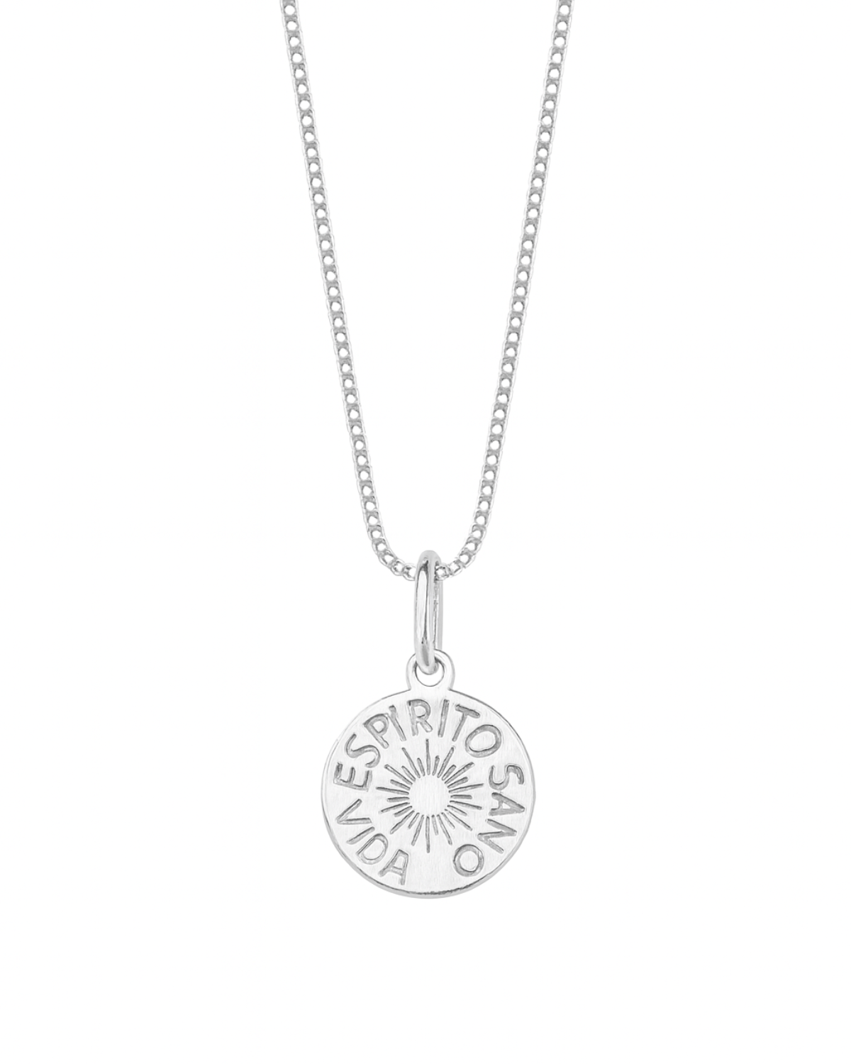 Colar Medalha Espírito Santo Prata 925 Lunnelé™ - foto 2