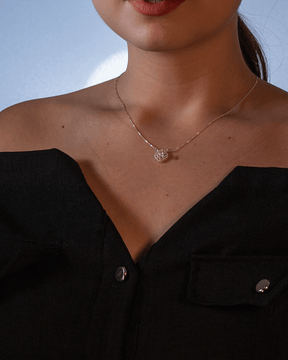 Colar Trevo Cravejado em Prata 925 Lunnelé™ - foto 2