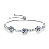 Pulseira de Olhos Gregos Azuis de Cristal Zircônia Lunnelé™